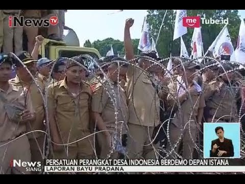 Aparat Desa yang Berdemo Tuntut Presiden Jokowi Penuhi Janjinya - iNews Siang 24/10
