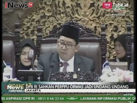Proses Voting Memutuskan DPR Menyetujui Perppu Ormas Menjadi UU - iNews Petang 24/10