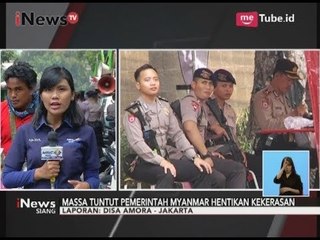 2 Kelompok Massa Telah Memulai Aksi Unjuk Rasa di Depan Kedutaan Besar Myanmar - iNews Siang 05/09