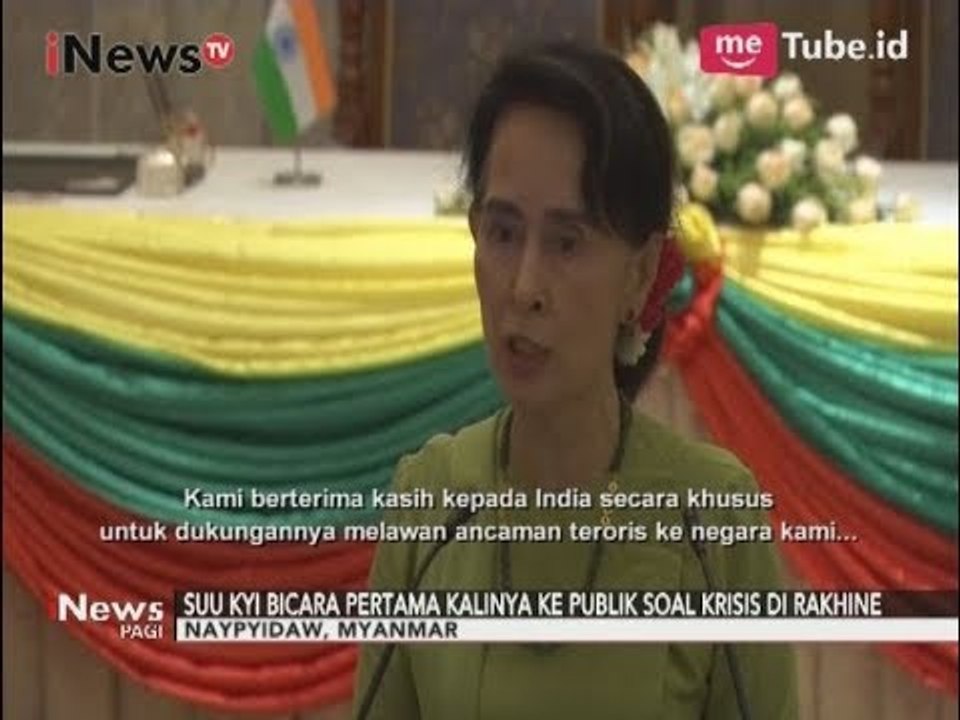 Inilah Pernyataan Pertama Suu Kyi ke Publik Terkait Krisis Etnis Rohingya - iNews Pagi 07/09