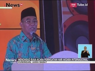Peringati Hari Aksara Internasional, Mendikbud Buka Langsung Pagelaran Acara - iNews Siang 09/09