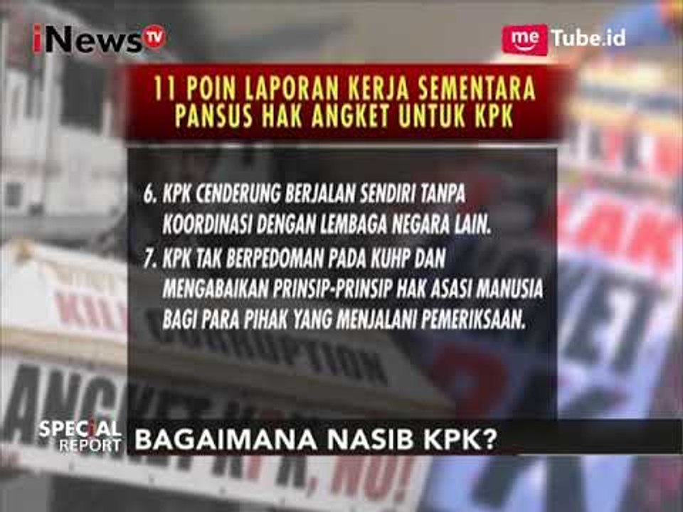 Tim Pansus Hak Angket KPK Merilis 11 Poin Laporan Kerja Sementara - Special Report 11/09