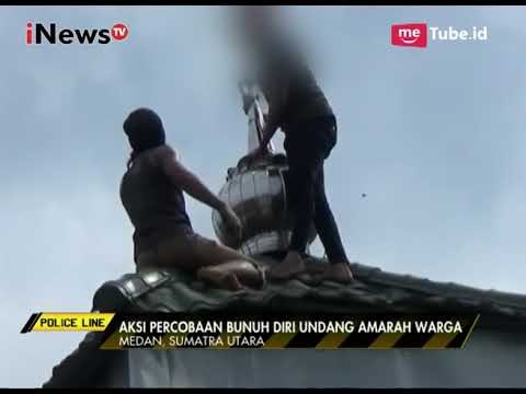 Detik-detik Seorang Pria Mencoba Bunuh Diri dari Atap Masjid & Membawa Sajam - Police Line 22/09