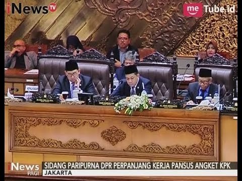 Sidang Paripurna DPR Putuskan Pansus Hak Angket KPK Diperpanjang Masa Kerjanya - iNews Pagi 27/09