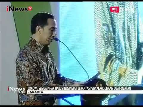 Presiden Jokowi Menghadiri Pencanangan Aksi Nasional Pemberantasan Obat Ilegal - iNews Petang 03/10