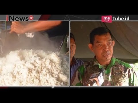 10 Anggota Relawan TNI Memasak Nasi Untuk Pengungsi Gunung Agung - iNews Pagi 04/10
