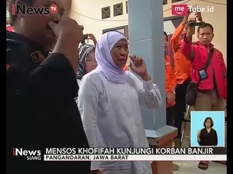 Mensos & Wakil Bupati Pangandaran Kunjungi Dapur Umum Bencana Alam Pangandaran - iNews Siang 10/10