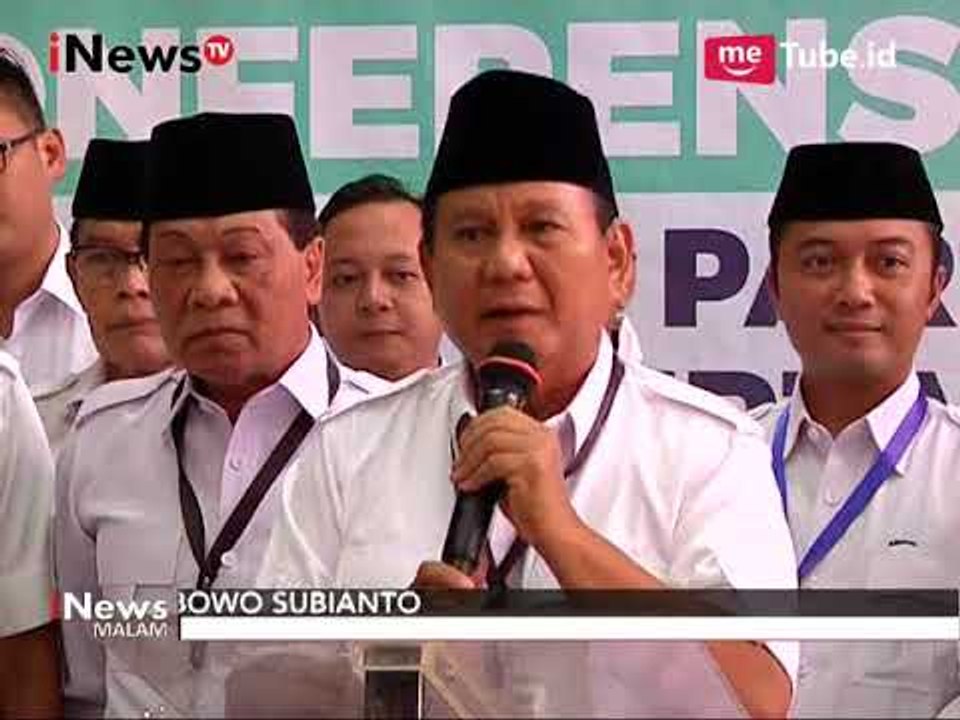 Prabowo Memimpin Langsung Partai Gerindra Mendaftar Sebagai Calon Peserta Pemilu - iNews Malam 14/10