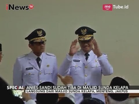 Anies-Sandi Berdoa di Masjid Sunda Kelapa Sebelum Menuju ke Istana Merdeka - Special Event 16/10