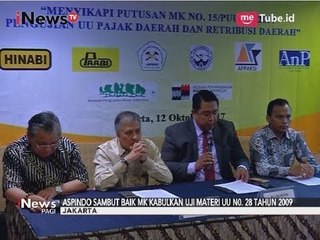 Alat Berat Tidak Kena Retribusi Disambut Baik Aspindo - iNews Pagi 14/10