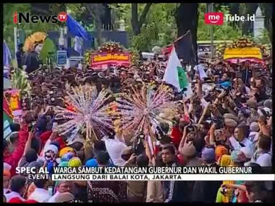 Meriah!! Warga Menyambut Kedatangan Gubernur & Wagub Jakarta di Balaikota - Special Event 16/10