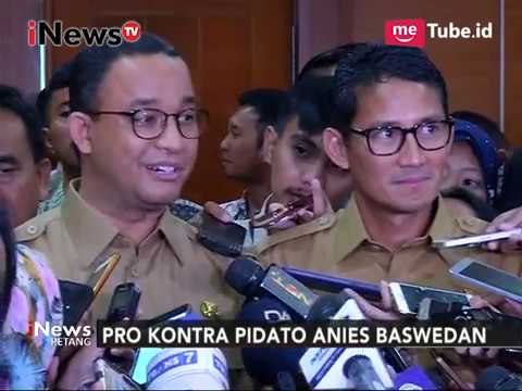 Jawaban Anies Baswedan Terkait Pidatonya Dengan Kata Pribumi - iNews Petang 17/10