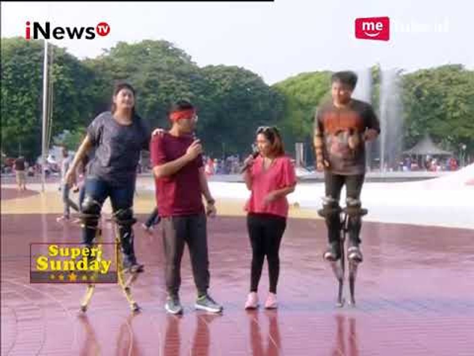 Bermain Jumping Stilt Harus Bergerak Untuk Jaga Keseimbangan Part 05 - iNews Pagi Super Sunday 22/10
