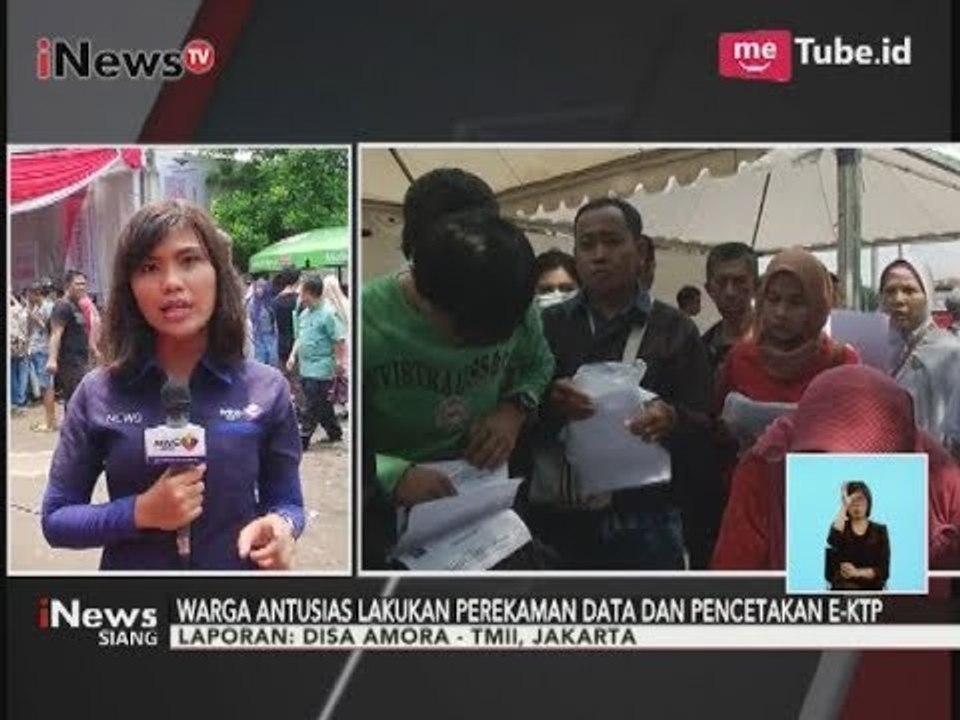 Laporan Terkini Tempat Perekaman Data & Pencetakan e-KTP di TMII - iNews Siang 21/10