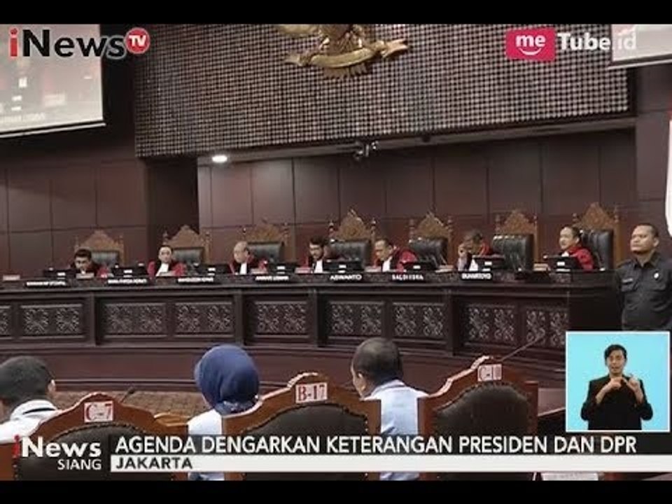MK Kembali Menggelar Sidang Pengujian Materi UU Pemilu - iNews Siang 24/10