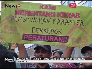 Pengemudi Taksi Online Demo Tolak Aturan Baru Transportasi Online - iNews Petang 25/10