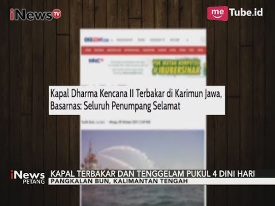 119 Penumpang Korban Kapal Dharma Kencana II yang Tenggelam Berhasil Dievakuasi - iNews Petang 29/10