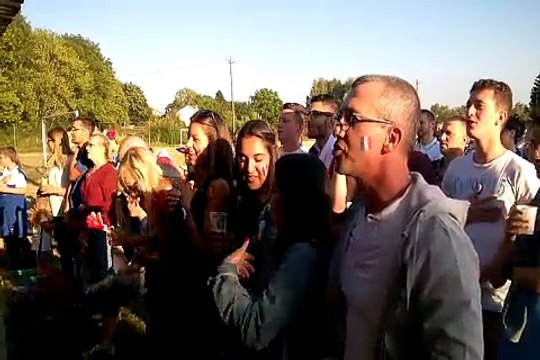 La Marseillaise depuis le stade d'Einville au Jard (54)