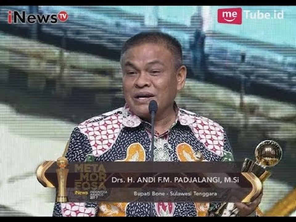 Kab. Bone Sulsel Mendapatkan Apresiasi Swasembada Pangan di Bidang Pertanian - Indonesia Awards 2017