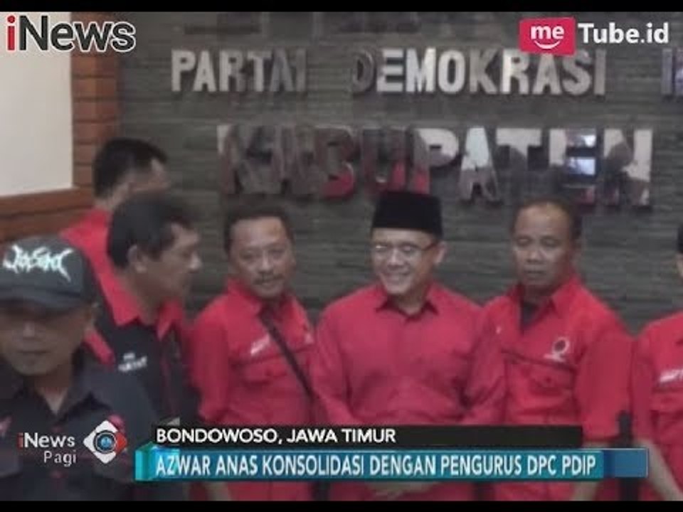 Cawagub Jatim Azwar Anas Gelar Rapat Tertutup Dengan DPC PDI P - iNews Pagi 05/11