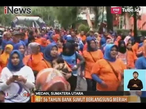 Rayakan Hari Jadi ke 56, Bank Sumut Menggelar Acara Gerak Jalan Santai - iNews Siang 06/11