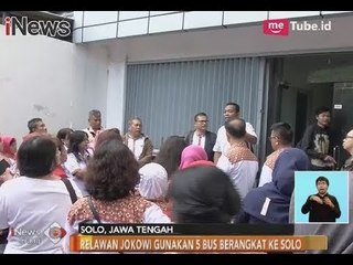 5 Bus Berisi Relawan Jokowi Berangkat ke Solo untuk Hadiri Pernikahan Kahiyang - iNews Siang 06/11