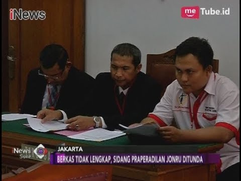 Berkas Jaksa Tidak Lengkap, Sidang Praperadilan Jonru Ginting Ditunda - iNews Sore 06/11