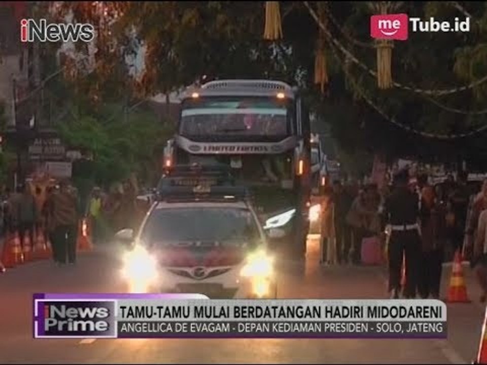 Para Tamu Mulai Berdatangan Hadiri Midodareni Pernikahan Putri Presiden Jokowi - iNews Prime 07/11