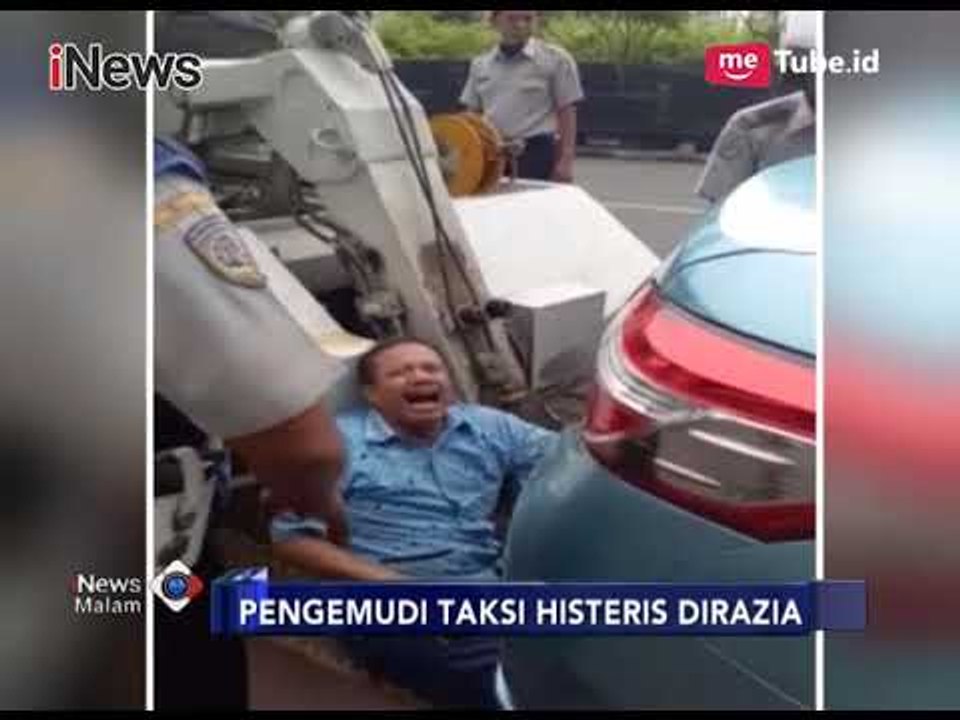 [Viral] Sopir Taksi Histeris Saat Mobilnya akan Diderek Petugas - iNews Malam 07/11