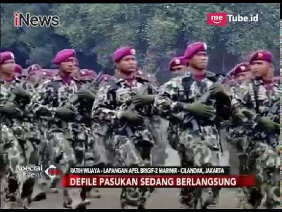 Parade Defile Baris-berbaris Pasukan Korps Marinir Meriahkan HUT Ke-72 Marinir - Special Event 15/11