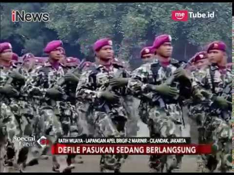 Parade Defile Baris-berbaris Pasukan Korps Marinir Meriahkan HUT Ke-72 Marinir - Special Event 15/11