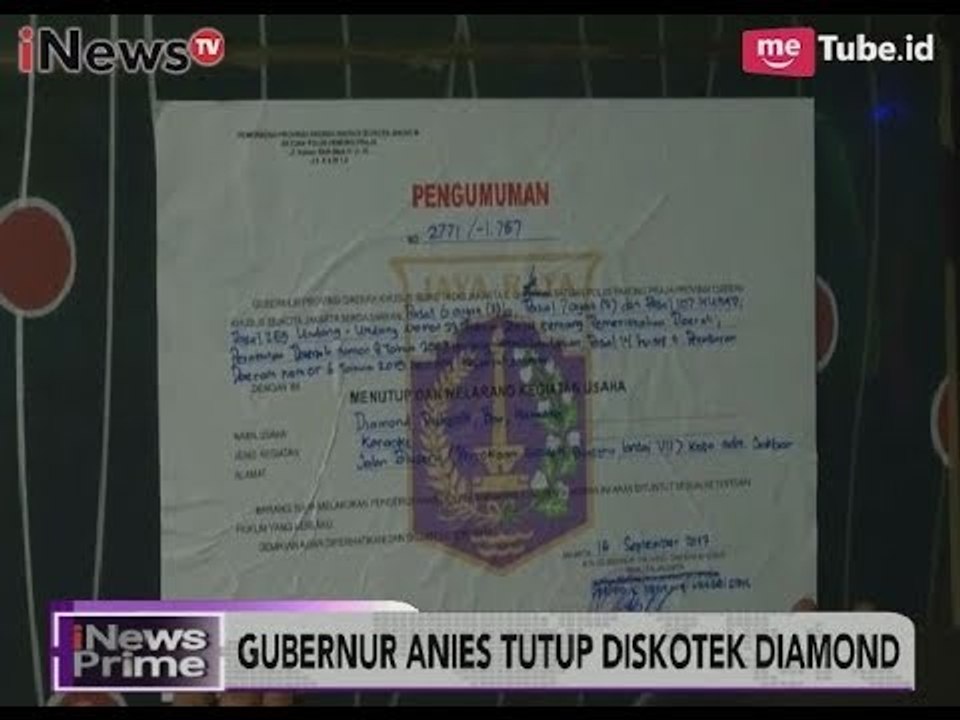Mencegah Peredaran Narkoba, Anies Baswedan Tutup Diskotik Diamond - iNews Prime 14/11