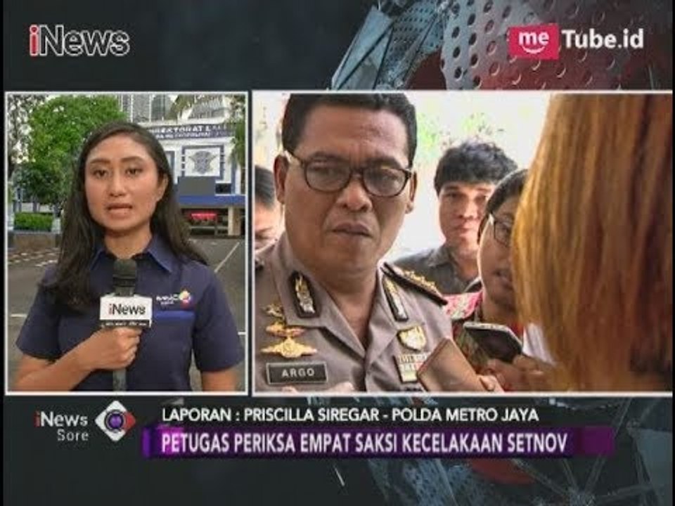 Polisi Periksa 4 Saksi Terkait Kecelakaan Setnov - iNews Sore 17/11