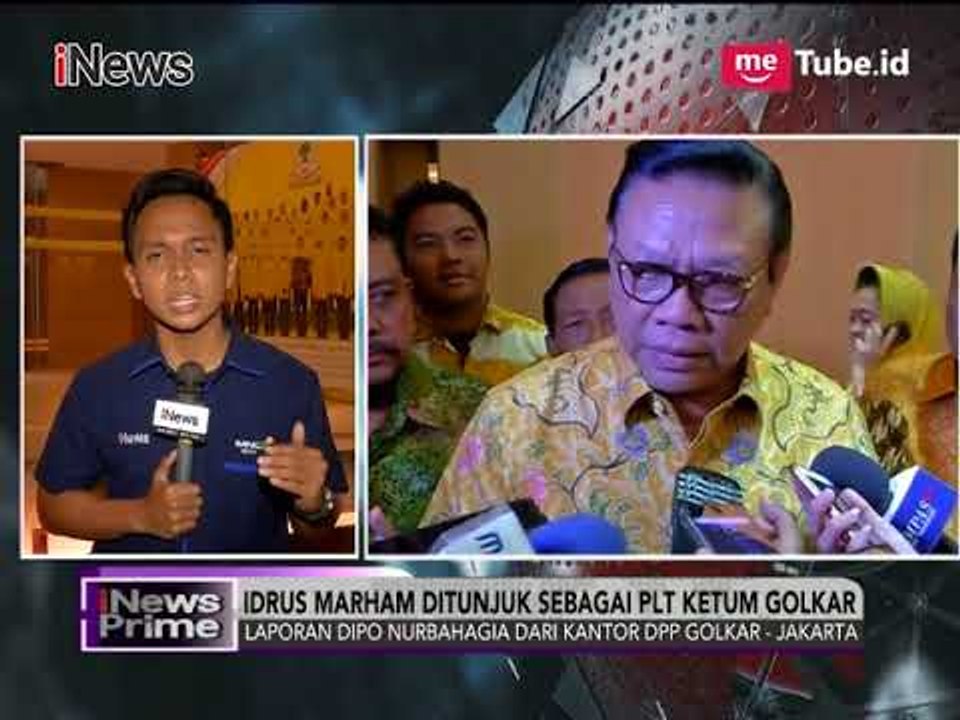 Idrus Marham Ditunjuk Sebagai PLT Ketum Golkar - iNews Prime 20/11