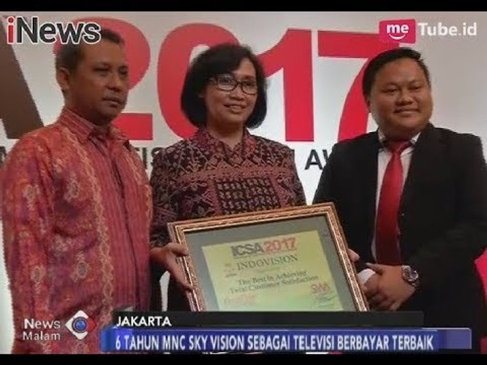 MNC SKY Vision Kembali Meraih Penghargaan Dalam Ajang ICSA 2017 - iNews Malam 25/11