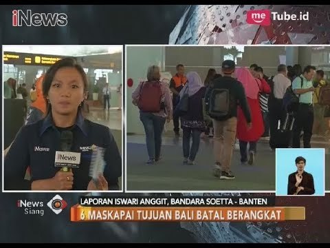 Laporan dari Bandara Soetta Terkait Dampak dari Pembatalan Penerbangan ke Bali - iNews Siang 28/11