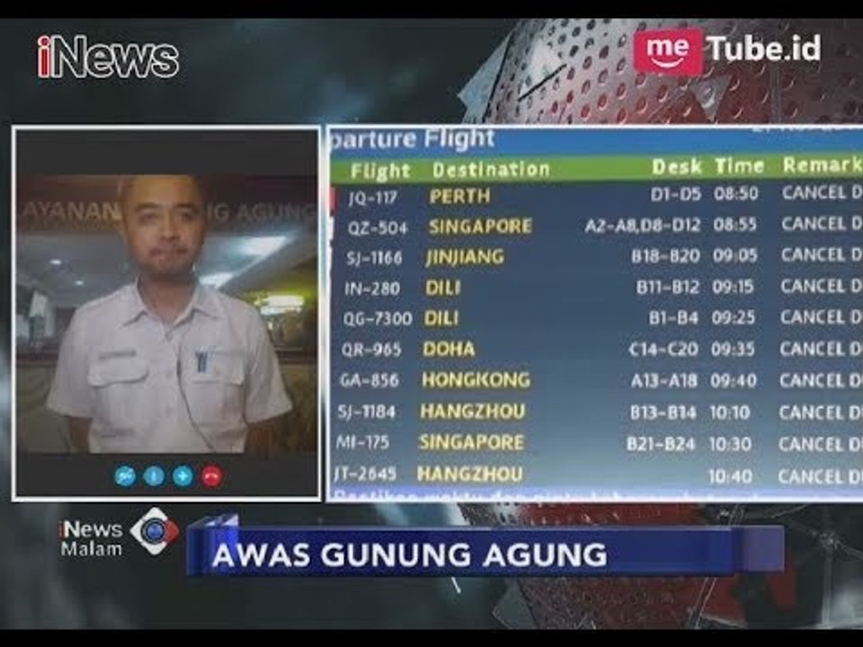 Informasi Penerbangan dari Humas Bandara Ngurah Rai Terkait Erupsi Gn. Agung - iNews Malam 27/11