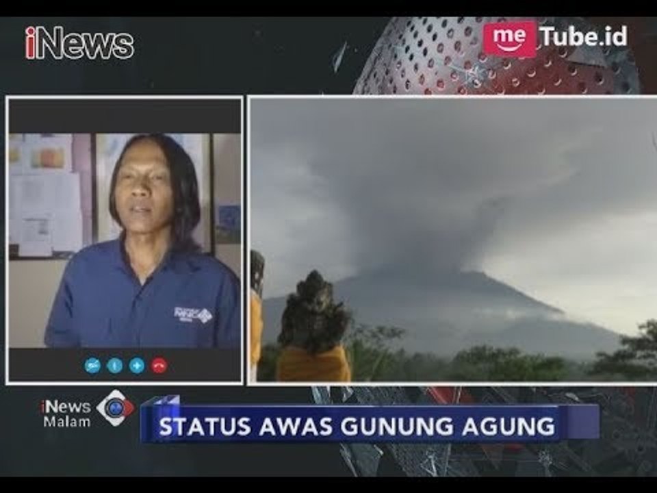 Laporan Perkembangan Status Gunung Agung dari Pos Pantau PVMBG Bali - iNews Malam 27/11