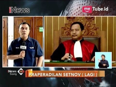 Bangku Pihak KPK Kosong, Hakim Kusno Tunda Sidang Praperadilan Setnov Jilid II - iNews Siang 30/11