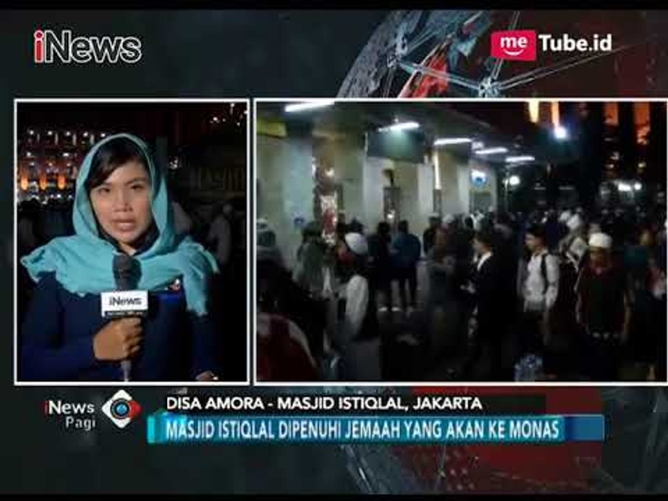 Situasi di masjid Istiqlal Jelang Acara Reuni Akbar 212 di Monas - iNews Pagi 02/12