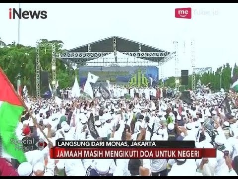 Jamaah Mengikuti Rangkaian Acara di Monas - Special Report 02/12