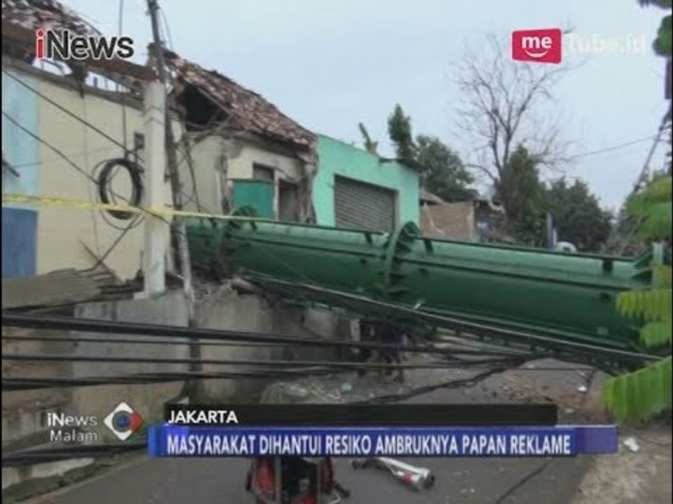 Sering Ambruk, Pemprov DKI Jakarta Harus Menata Aturan Tower & Papan Reklame - iNews Malam 07/12