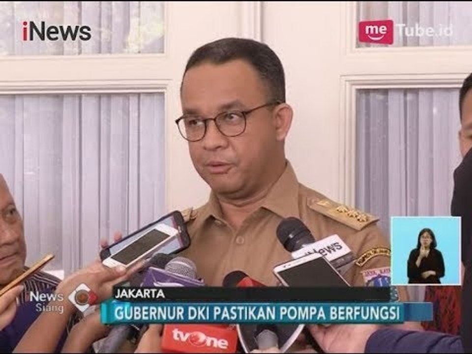 Gubernur Anies Pastikan Kini Semua Pompa Berjalan Baik - iNews Siang 12/12