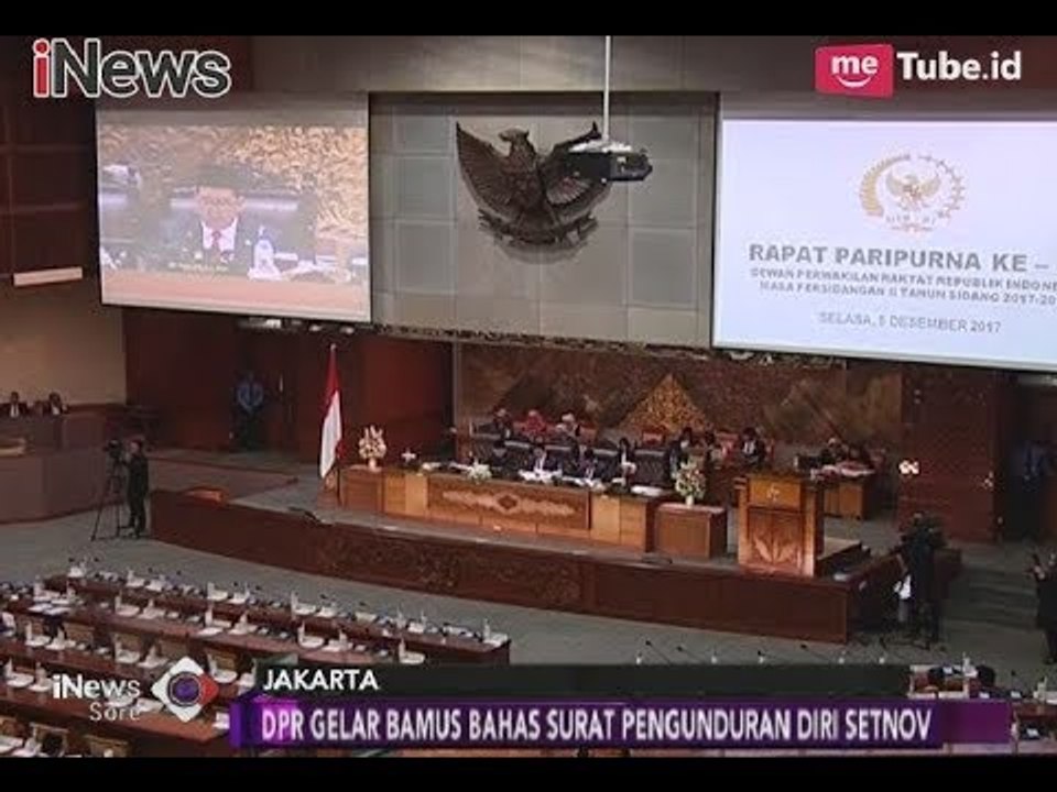 DPR RI Akan Menggelar Bamus Terkait Surat Pengunduran Diri Setnov - iNews Sore 11/12