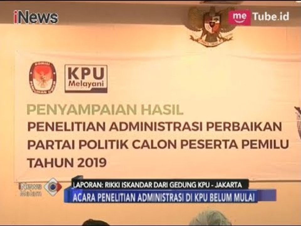 Informasi Terkait Verifikasi Faktual Parpol yang Dilakukan Oleh KPU - iNews Malam 14/12