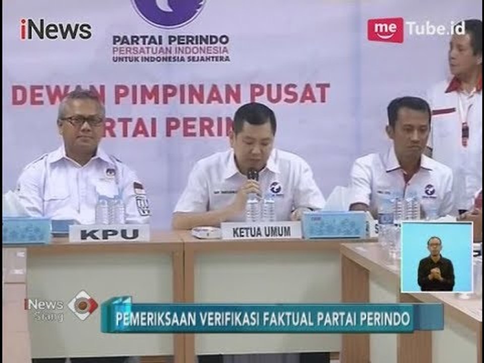 KPU Lakukan Verifikasi Faktual di Kantor Partai Perindo - iNews Siang 20/12
