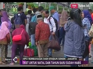 Stasiun Senen Mulai Dipadati Penumpang Dalam Libur Natal & Tahun Baru - iNews Sore 23/12