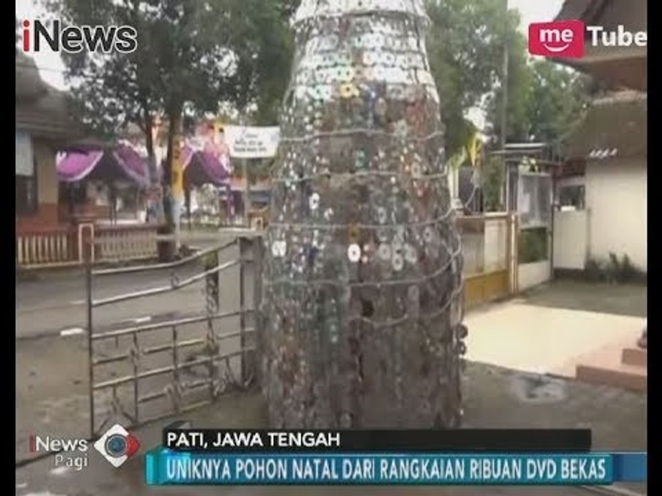 Unik!! Gereja di Jateng Membuat Pohon Natal Dari Kepingan DVD Bekas - iNews Pagi 24/12