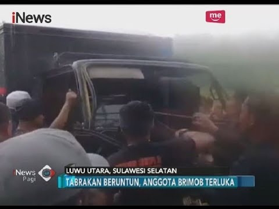 Iring-iringan Mobil Brimob Terlibat Kecelakaan Beruntun di Sulawesi Selatan - iNews Pagi 30/12
