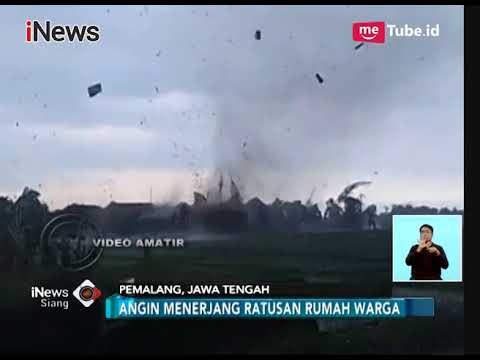 Mengerikan!! Angin Puting Beliung Hancurkan Rumah di Pemalang - iNews Siang 01/01